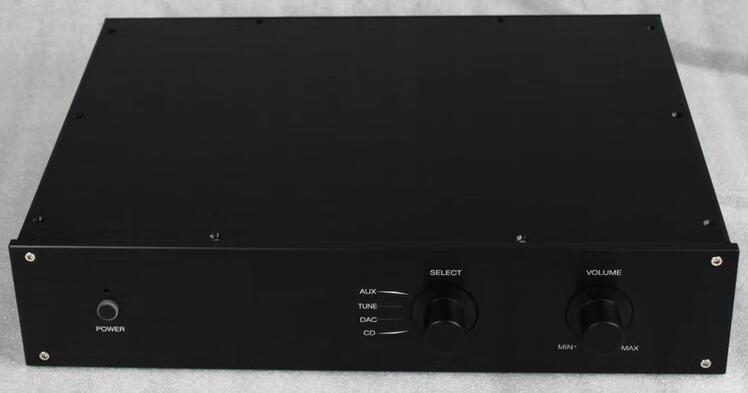 WA19 Aluminum enclosure Preamp chassis Power amplifier case/hifi DIY box size 312*425*90