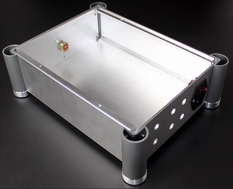 WA26 Silver Full Aluminum Amplifier Enclosure Preamp Chassis hifi DIY headphone amp Case