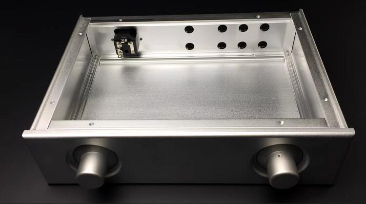 WA29 silver Full Aluminum Enclosure Preamp Chassis Power Amplifie Case / DIY Box