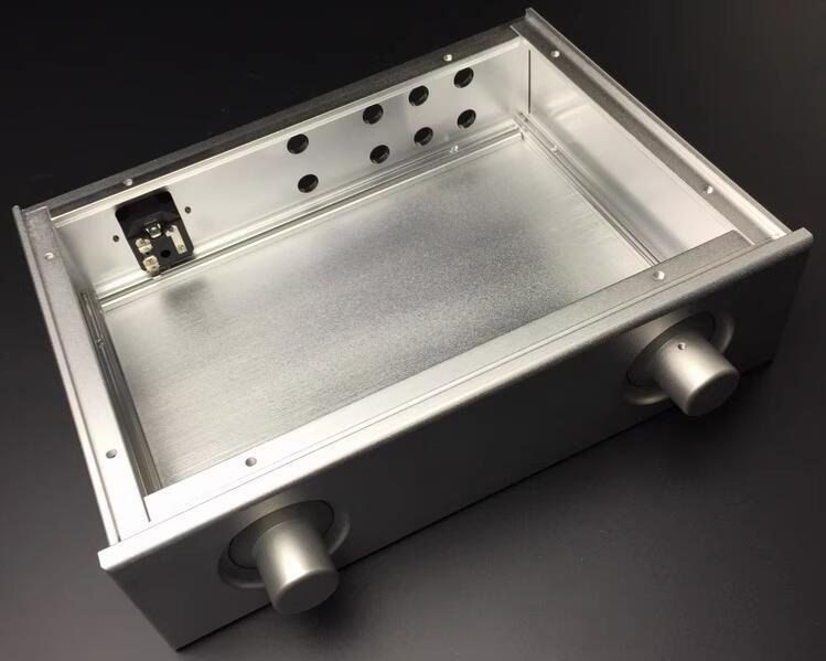 WA29 silver Full Aluminum Enclosure Preamp Chassis Power Amplifie Case / DIY Box