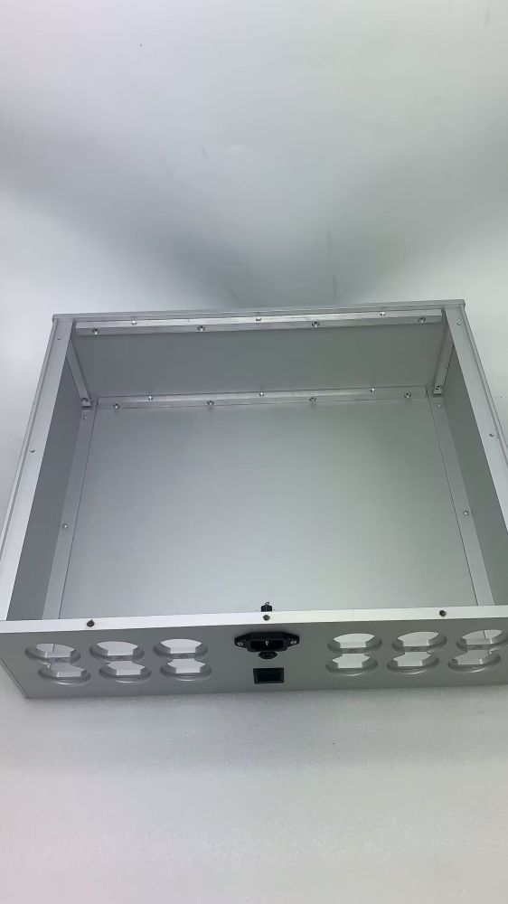 All aluminum isolation power supply chassis American standard socket Enclosure DIY box W430 D358 H136mm
