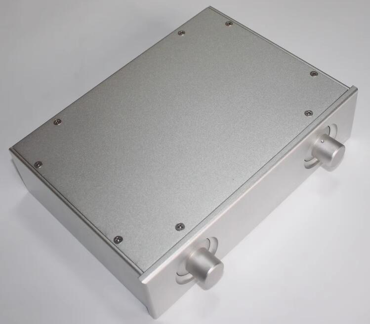 WA29 silver Full Aluminum Enclosure Preamp Chassis Power Amplifie Case / DIY Box
