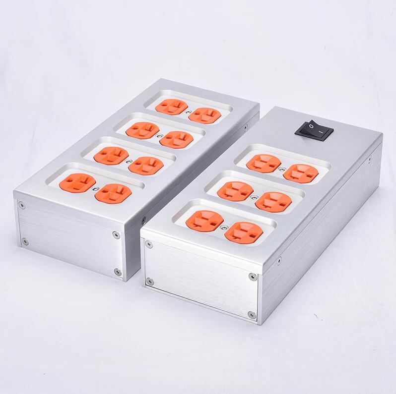 Full Aluminum chassis hifi American Standard AC power socket for DAC audio Amplifier