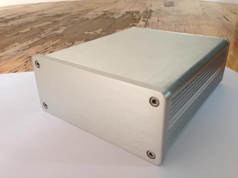 1104 silver All Aluminum Power Supply Box hifi DIY PSU Chassis mini DAC Housing