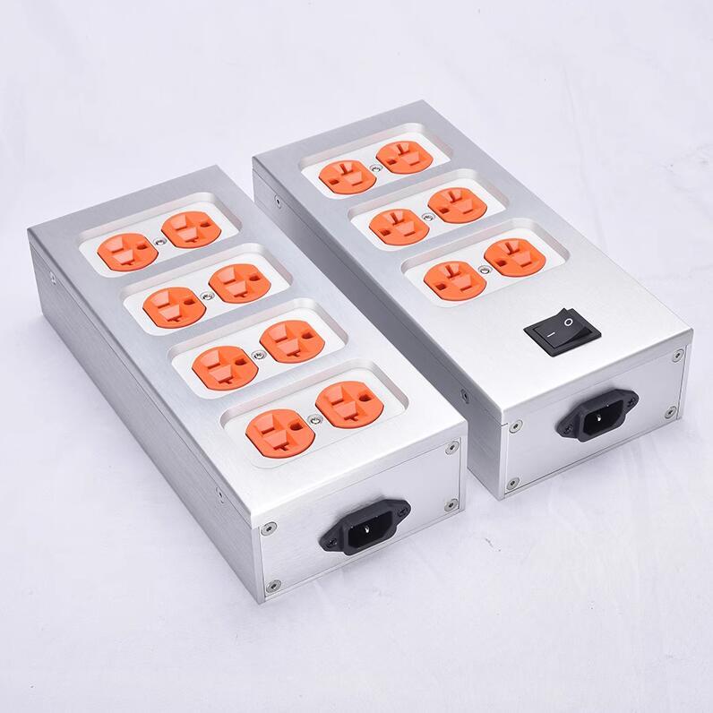 Full Aluminum chassis hifi American Standard AC power socket for DAC audio Amplifier