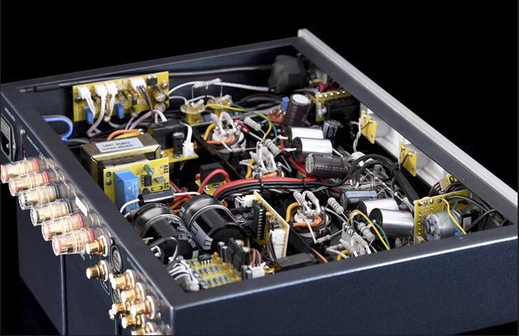MUZISHARE X7 Integrated Vacuum Tube Amplifier KT88x4 AB1 Push-pull Amp 25~45W TR~UL Switch 110V/220V MM Phono