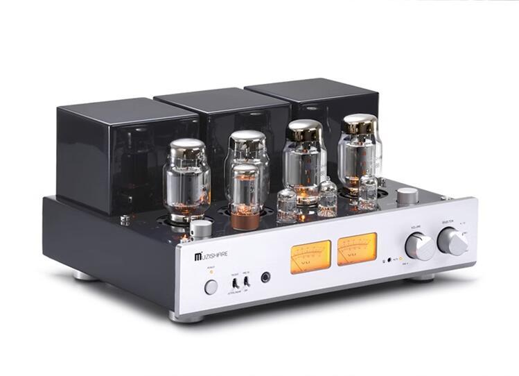MUZISHARE X7 Integrated Vacuum Tube Amplifier KT88x4 AB1 Push-pull Amp 25~45W TR~UL Switch 110V/220V MM Phono