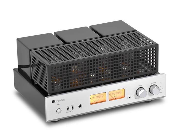 MUZISHARE X7 Integrated Vacuum Tube Amplifier KT88x4 AB1 Push-pull Amp 25~45W TR~UL Switch 110V/220V MM Phono