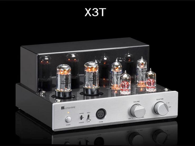 MUZISHARE X3T 5AR4*2 Dual Rectifier Circuit Integrated Vacuum Tube Amplifier EL84*2 Pure Class A Single-ended Power Amp