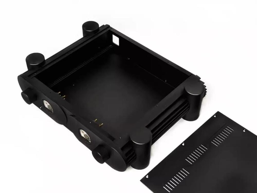 RD3908 All Aluminum Rounded Enclosure Audio Amplifier Case hifi DIY Preamp Chassis with heatsink