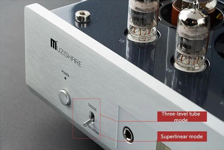 MUZISHARE X5 Integrated Vacuum Tube Amplifier EL34x4 Do AB1 Push-pull Amplifier 15~35W TR~UL Switch 110V/220V Good Sound