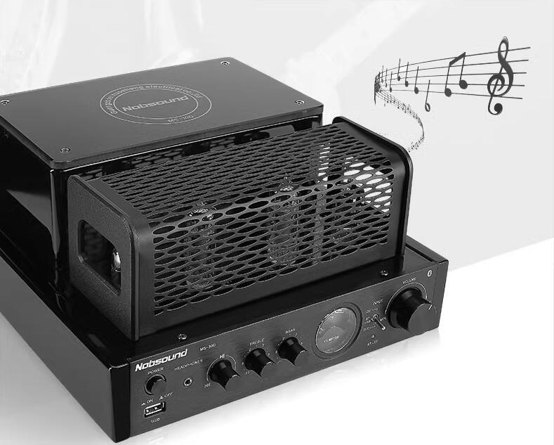 Nobsound MS-30D MKII black Bluetooth USB music player 25W*2 Vacuum tube audio amplifier
