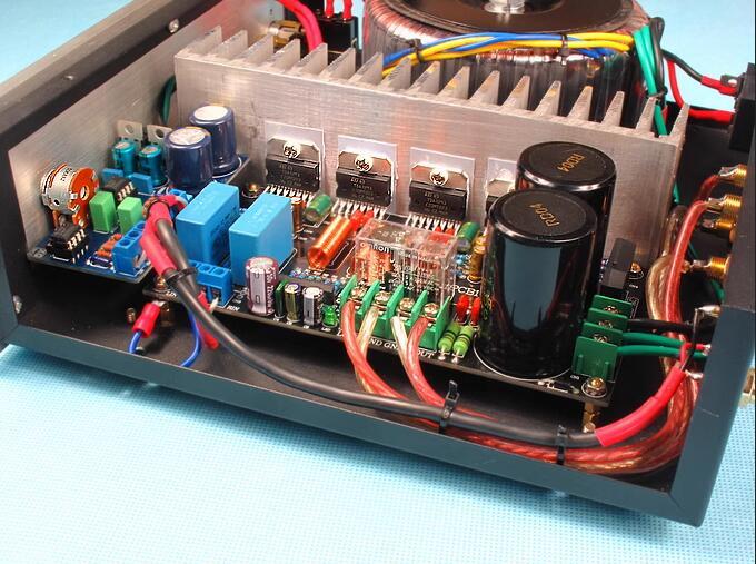 150W preamp+post amplifier HiFi TDA7293 150W*2 parallel connection stereo power amplifier