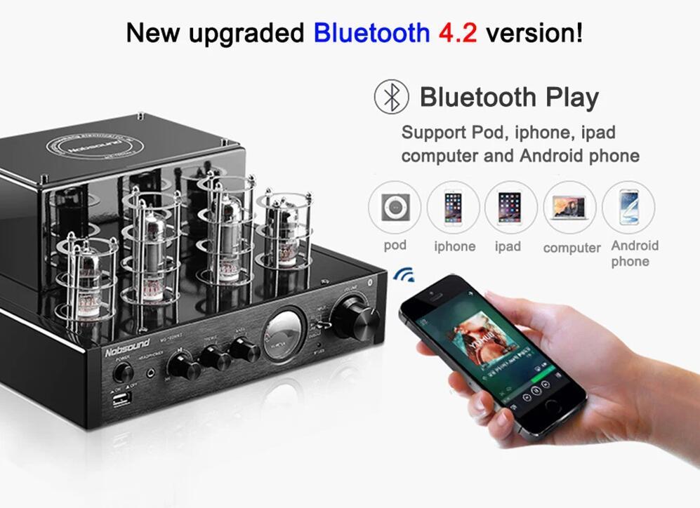 Nobsound MS-10D MKII MS-10D MKIII Amplifier Vacuum Tube Amplifier Support Bluetooth USB optical Coaxial Bass DVD CD input