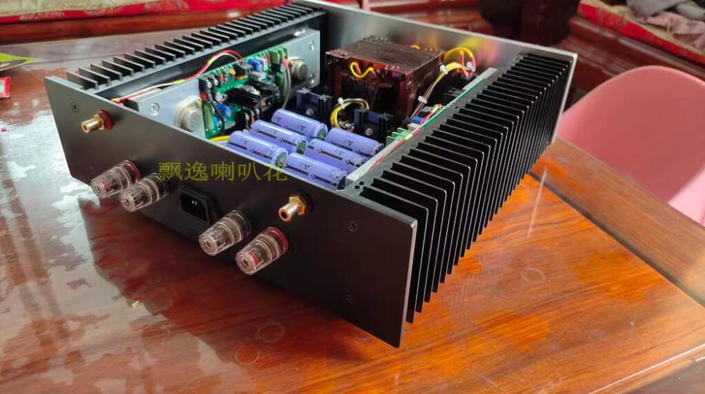 Finished PASS-AM mini Stereo 10W+10W Single ended Class A power amplifier With Speaker protection