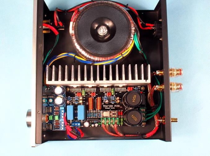 150W preamp+post amplifier HiFi TDA7293 150W*2 parallel connection stereo power amplifier