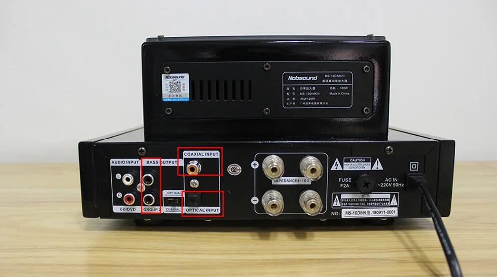Nobsound MS-10D MKII MS-10D MKIII Amplifier Vacuum Tube Amplifier Support Bluetooth USB optical Coaxial Bass DVD CD input