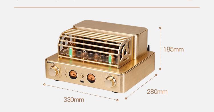 Nobsound MS-60D 12W+12W Household High Fidelity Electronic Tube Wireless Bluetooth amplifier