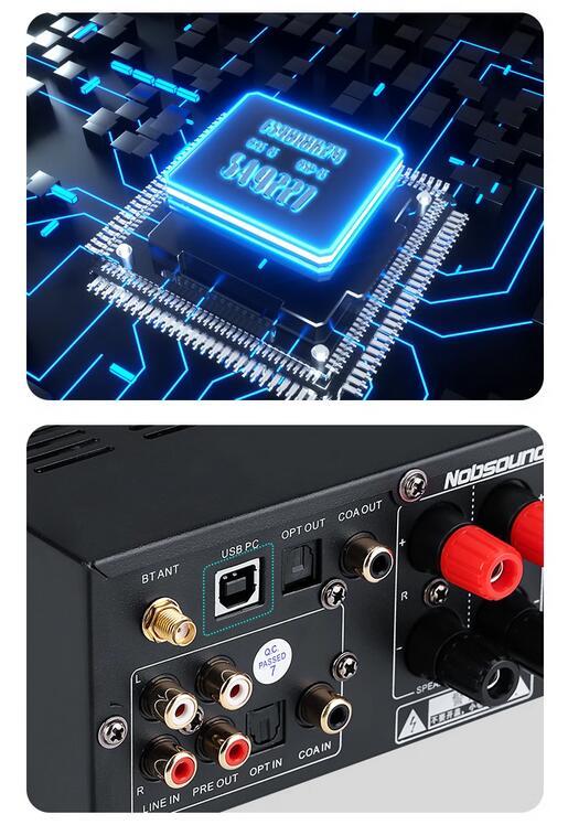Nobsound PM3 hifi 2.0 55W+55W Stereo digital amplifier with USB bluetooth