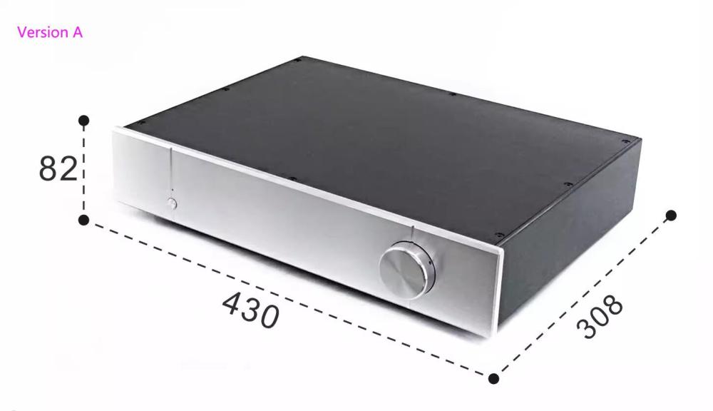 BZ4308B Full Aluminum Enclosure HiFi DIY Audio Preamp Case Power Amplifier Chassis