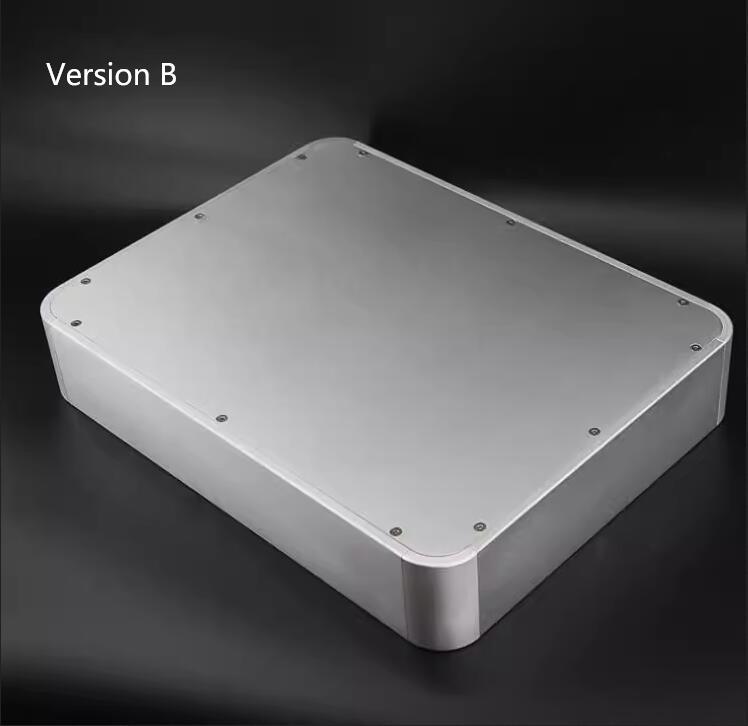 4308R Full Aluminum Enclosure HiFi DIY Audio Preamp Case Power Amplifier Chassis Silver PSU box