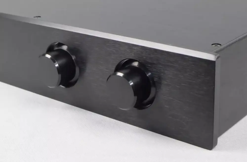 Full Aluminum Brushed Metal Enclosure / Mini AMP Case/ Preamp Box/ PSU Chassis E - Foto 4