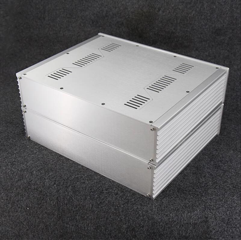 BZ4310C/BZ4310D All Aluminum Power Amplifier chassis / Integrated Amp Enclosure / Preamplifier Case DIY Box 430MM*105MM*340MM