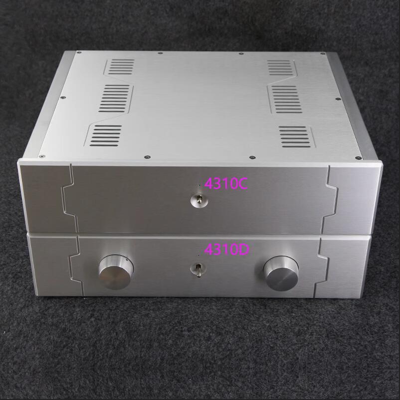 BZ4310C/BZ4310D All Aluminum Power Amplifier chassis / Integrated Amp Enclosure / Preamplifier Case DIY Box 430MM*105MM*340MM