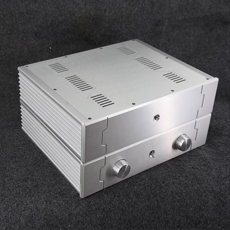 BZ4310C/BZ4310D All Aluminum Power Amplifier chassis / Integrated Amp Enclosure / Preamplifier Case DIY Box 430MM*105MM*340MM