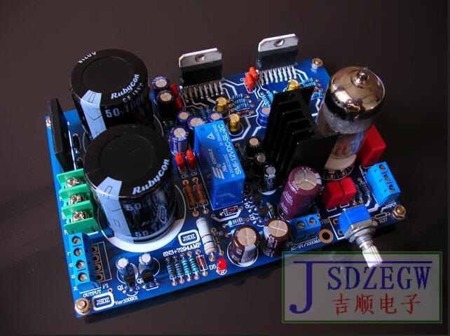 6N3 Tube Preamp TDA7294 HiFi Home Audio Integrated Power Amplifier Board Stereo 80W*2