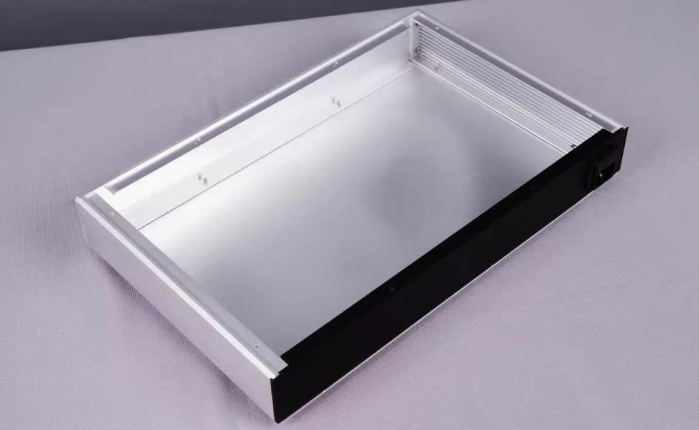 3850 Full aluminum Preamplifier chassis mplifier Box HIFI DIY PSU case 372x55x241mm