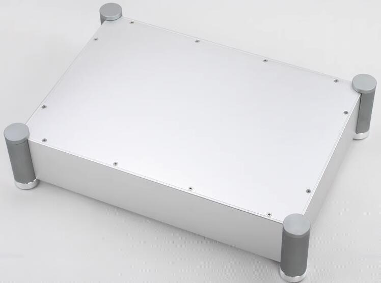 WA62 Silver All Aluminum Amplifier Chassis HIFI Preamplifier Case AMP Enclosure PSU DIY Box