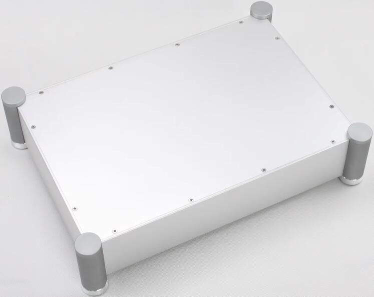 WA62 Silver All Aluminum Amplifier Chassis HIFI Preamplifier Case AMP Enclosure PSU DIY Box