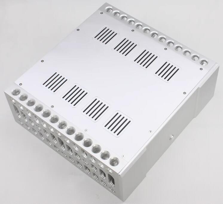 WA 66  luxury All-Aluminum Audio Amplifier Chassis BOLDER Style HiFi Class A Power Amp Large Case  BAODA DIY Box