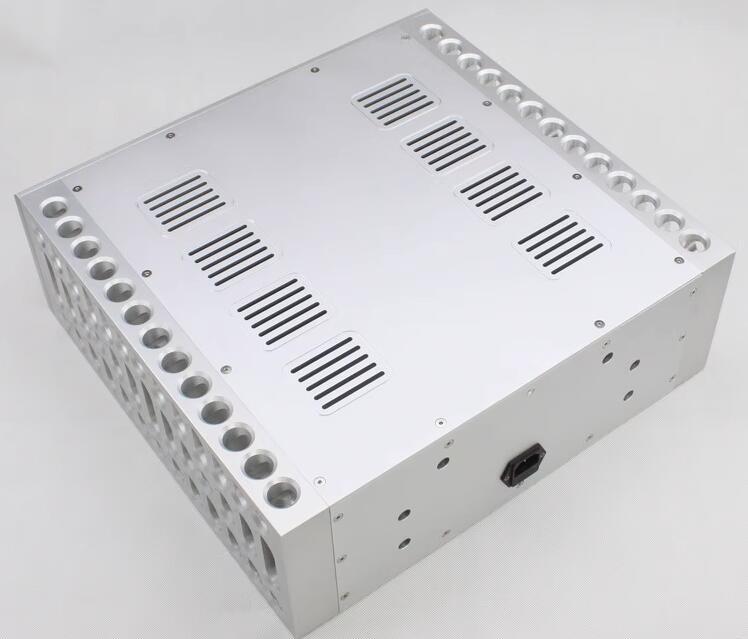 WA 66  luxury All-Aluminum Audio Amplifier Chassis BOLDER Style HiFi Class A Power Amp Large Case  BAODA DIY Box
