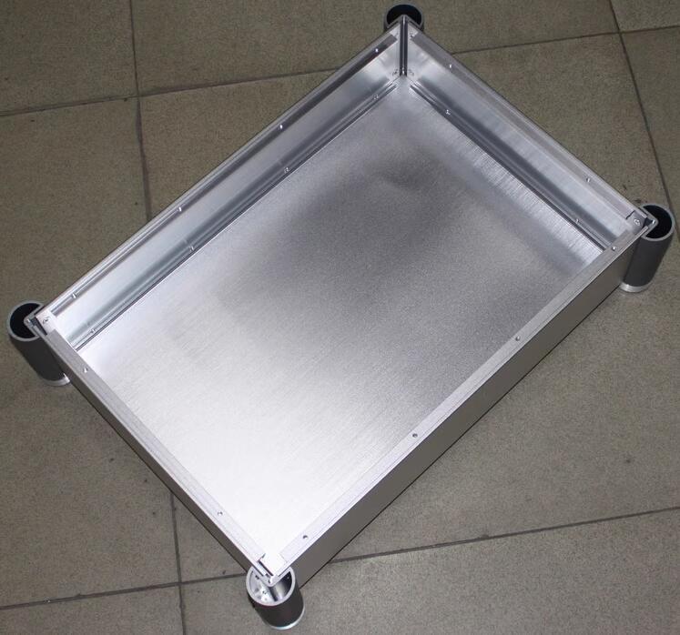 WA62 Silver All Aluminum Amplifier Chassis HIFI Preamplifier Case AMP Enclosure PSU DIY Box