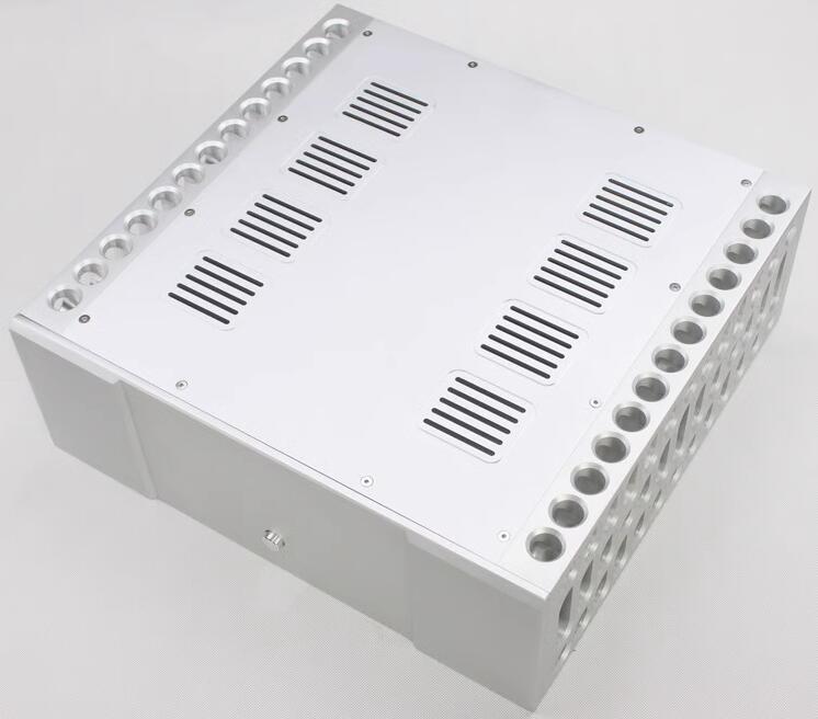 WA 66  luxury All-Aluminum Audio Amplifier Chassis BOLDER Style HiFi Class A Power Amp Large Case  BAODA DIY Box
