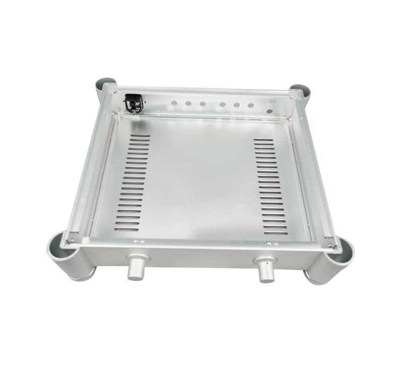 3607T Silver All Aluminum Amplifier Chassis tube Preamplifier Case AMP Enclosure HIFI DIY Box