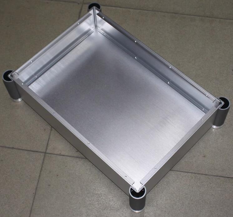 WA62 Silver All Aluminum Amplifier Chassis HIFI Preamplifier Case AMP Enclosure PSU DIY Box