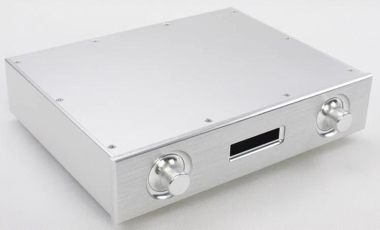 WA63 silver full Aluminum Preamplifier Chassis amp Enclosure DAC HIFI  Case DIY Box