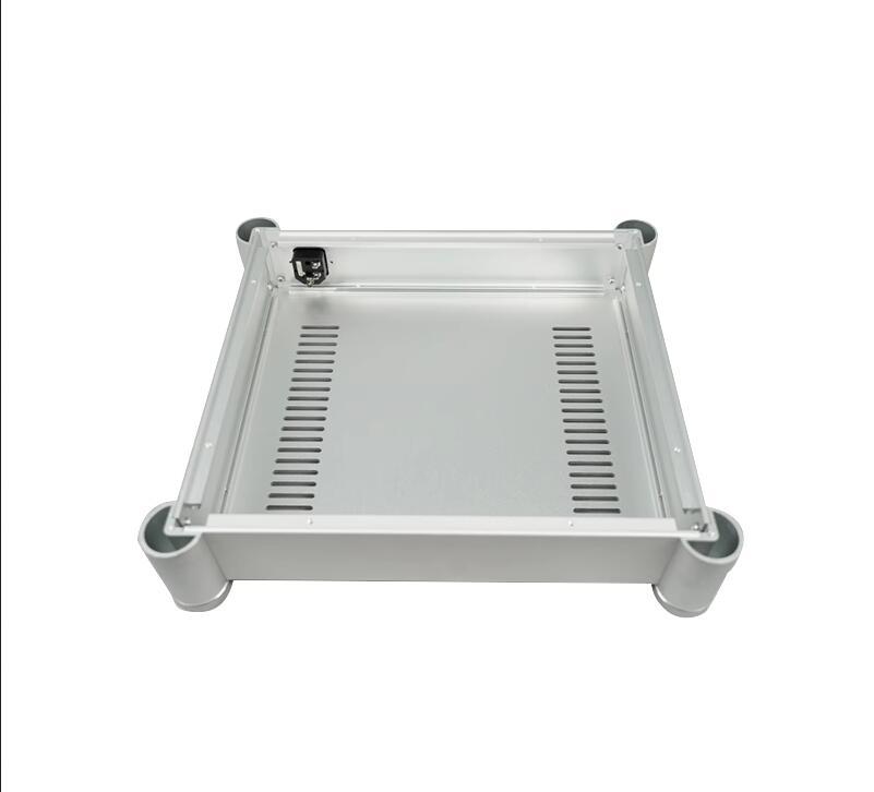3607B Silver All Aluminum Amplifier Chassis tube Preamplifier Case AMP Enclosure HIFI DIY PSU Box