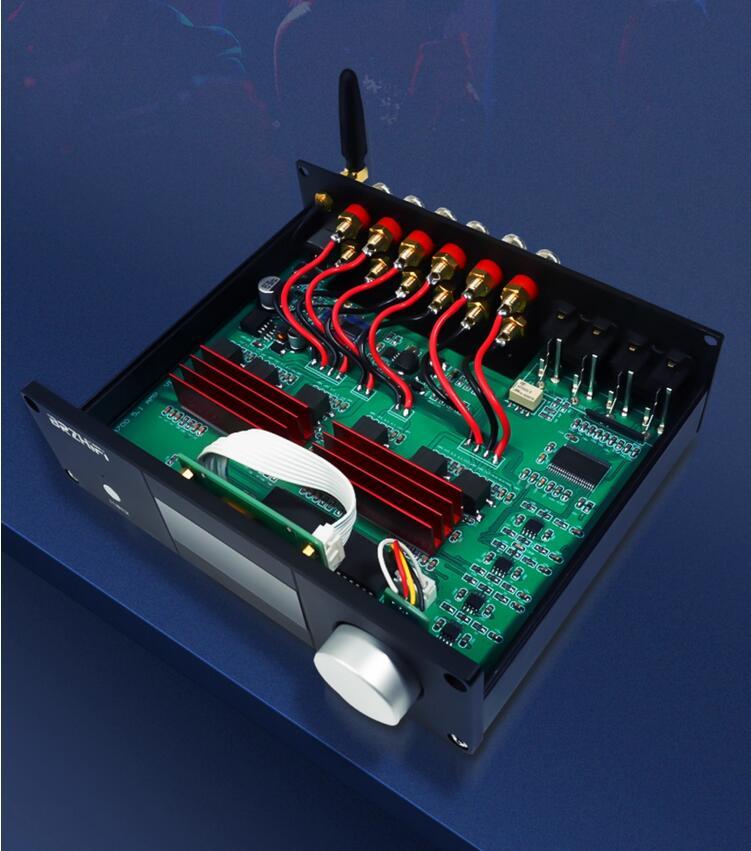 A600Y 5.1 Channel Power amplifier with Bluetooth 5.0 Remote control Independent adjustment of multi-channel high and low frequencies
