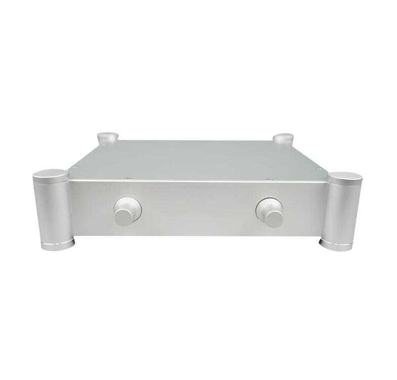 3607T Silver All Aluminum Amplifier Chassis tube Preamplifier Case AMP ...