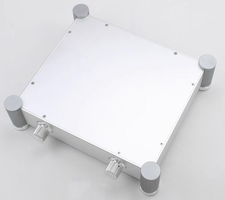 WA70 silver full Aluminum amplifier Chassis Preamp Enclosure DAC Case DIY Rounded Box