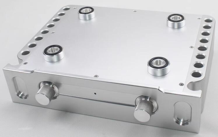 WA69 CNC  luxury preamplifier chassis full aluminum AMP enclosure HIFI box amplifier case with heatsink
