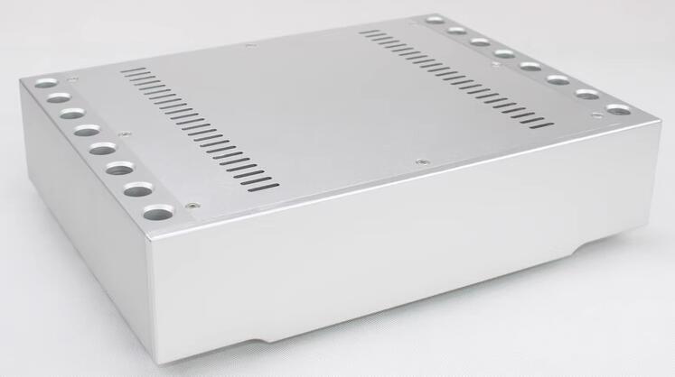 WA72  luxury preamplifier chassis full aluminum class A AMP enclosure HIFI DAC box DIY amplifier case with heatsink