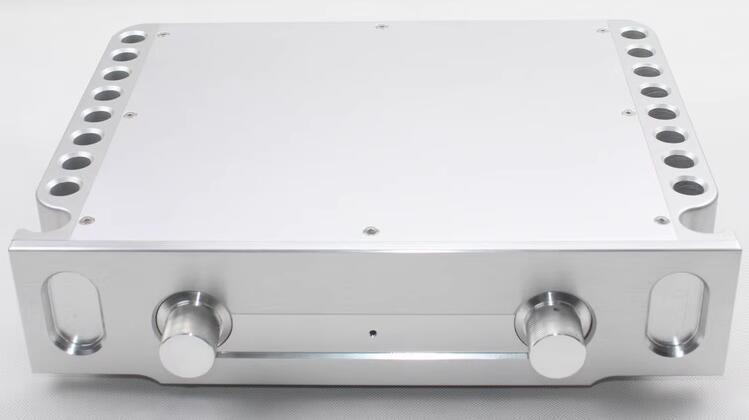 WA69 CNC  luxury preamplifier chassis full aluminum AMP enclosure HIFI box amplifier case with heatsink