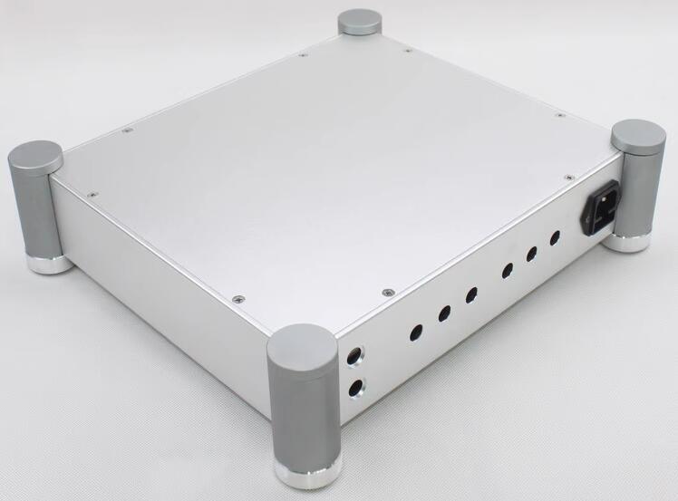 WA70 silver full Aluminum amplifier Chassis Preamp Enclosure DAC Case DIY Rounded Box