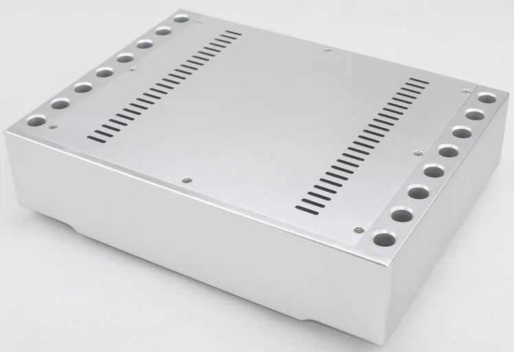 WA72  luxury preamplifier chassis full aluminum class A AMP enclosure HIFI DAC box DIY amplifier case with heatsink