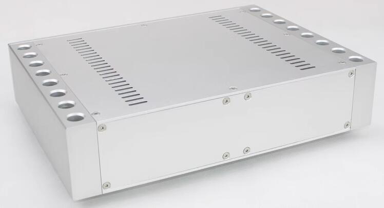 WA72  luxury preamplifier chassis full aluminum class A AMP enclosure HIFI DAC box DIY amplifier case with heatsink